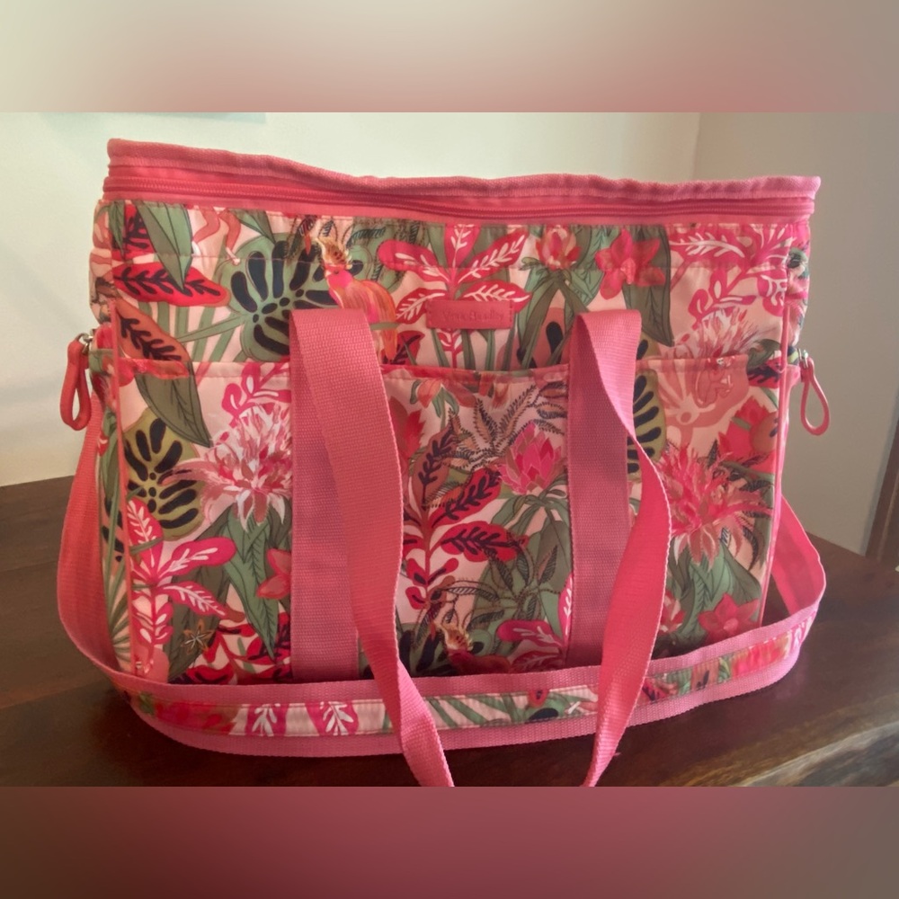 Vera Bradley Pink Floral Insulated Cooler Bag